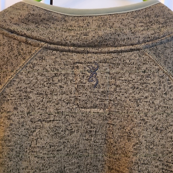 Browning Olive Zip-Up Sweater - Picture 6 of 6